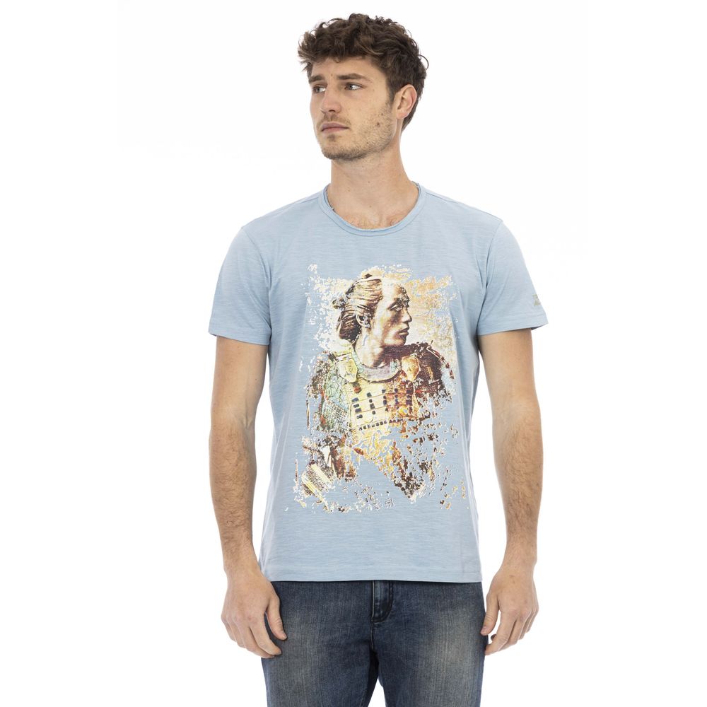 Trussardi Action Hellblaue Baumwolle herren T-Shirt