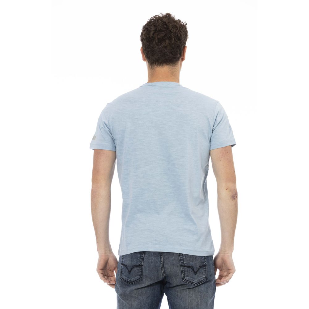 Trussardi Action Hellblaue Baumwolle herren T-Shirt