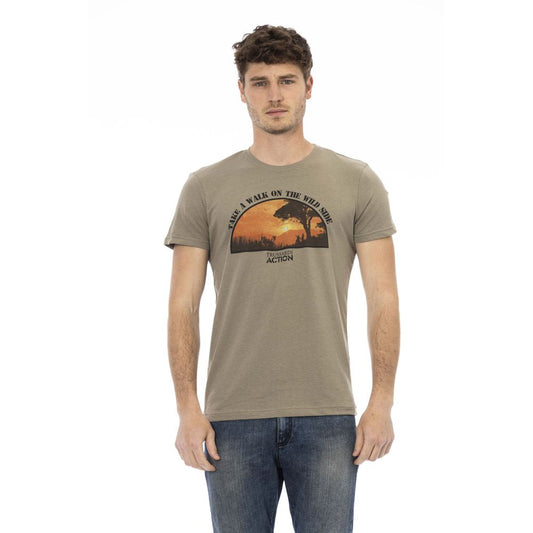 Trussardi Action Grüne Baumwolle herren T-Shirt