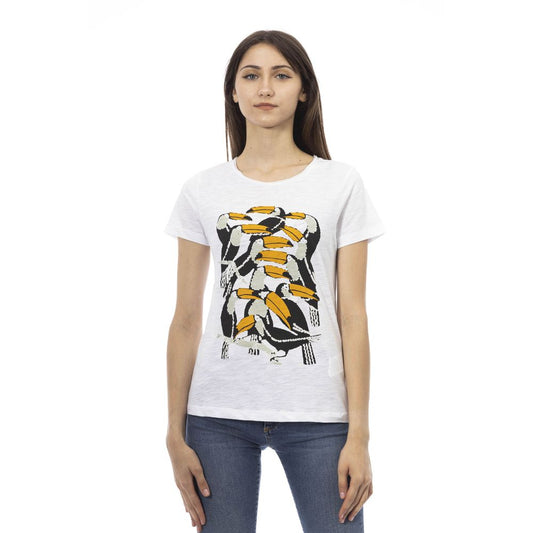 Trussardi Action Weiße Baumwolle damen T-Shirt