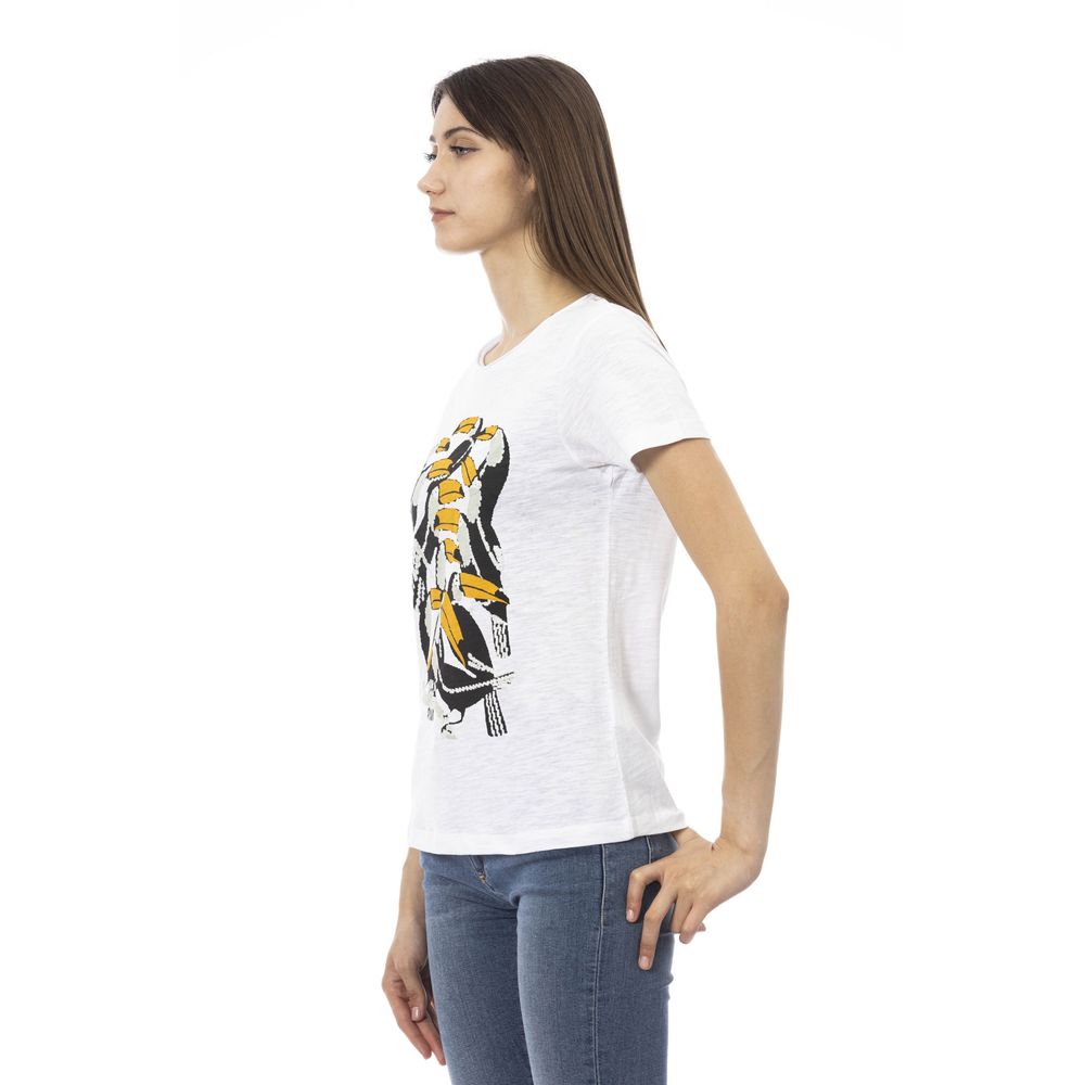 Trussardi Action Weiße Baumwolle damen T-Shirt