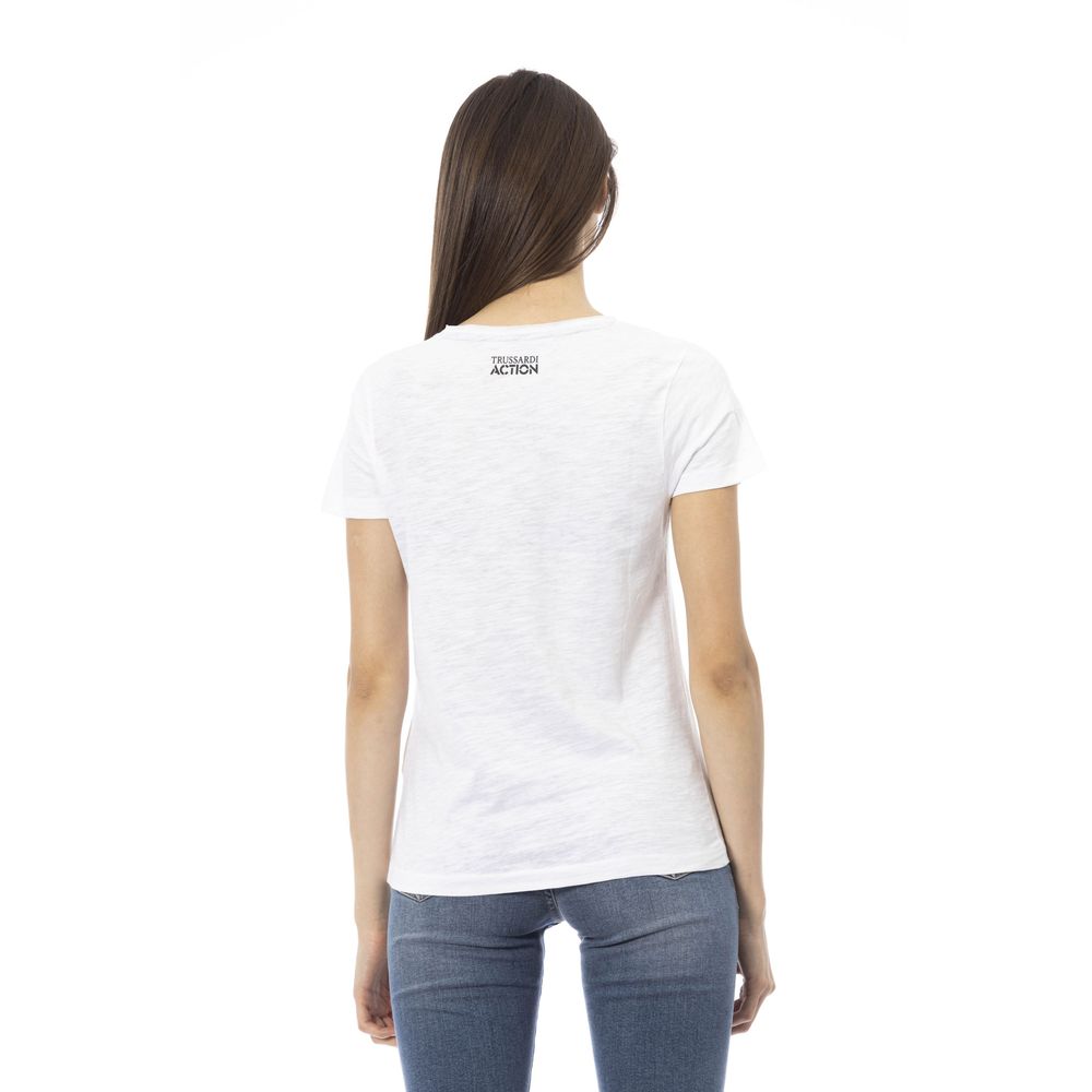 Trussardi Action Weiße Baumwolle damen T-Shirt