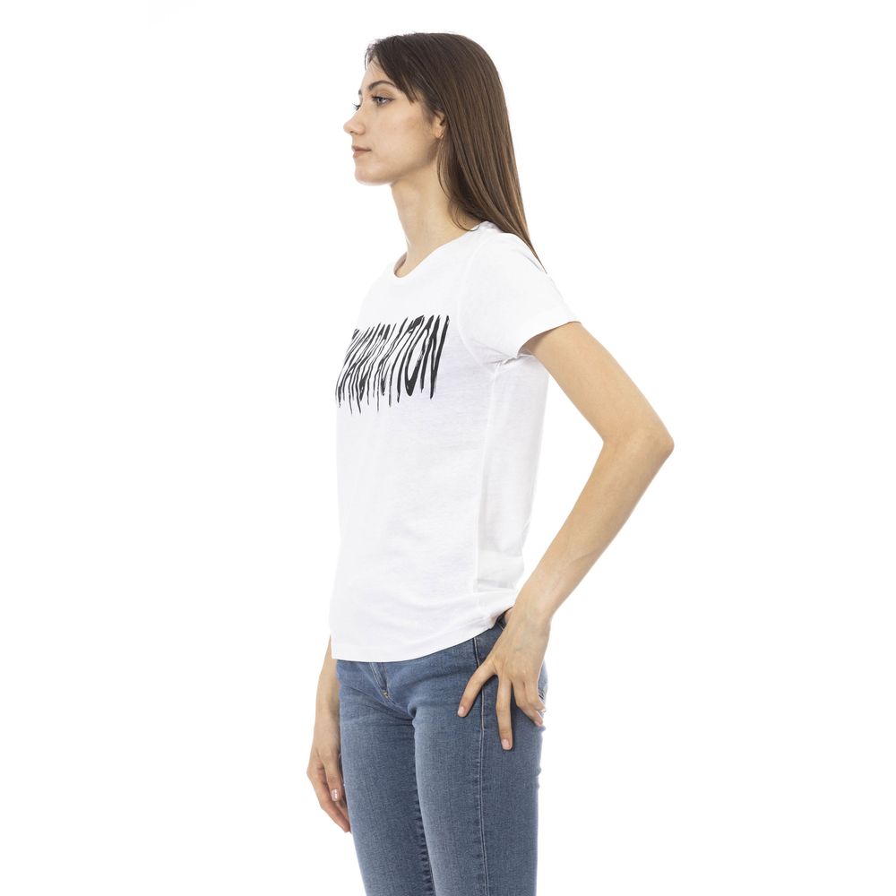 Trussardi Action Weiße Baumwolle damen T-Shirt