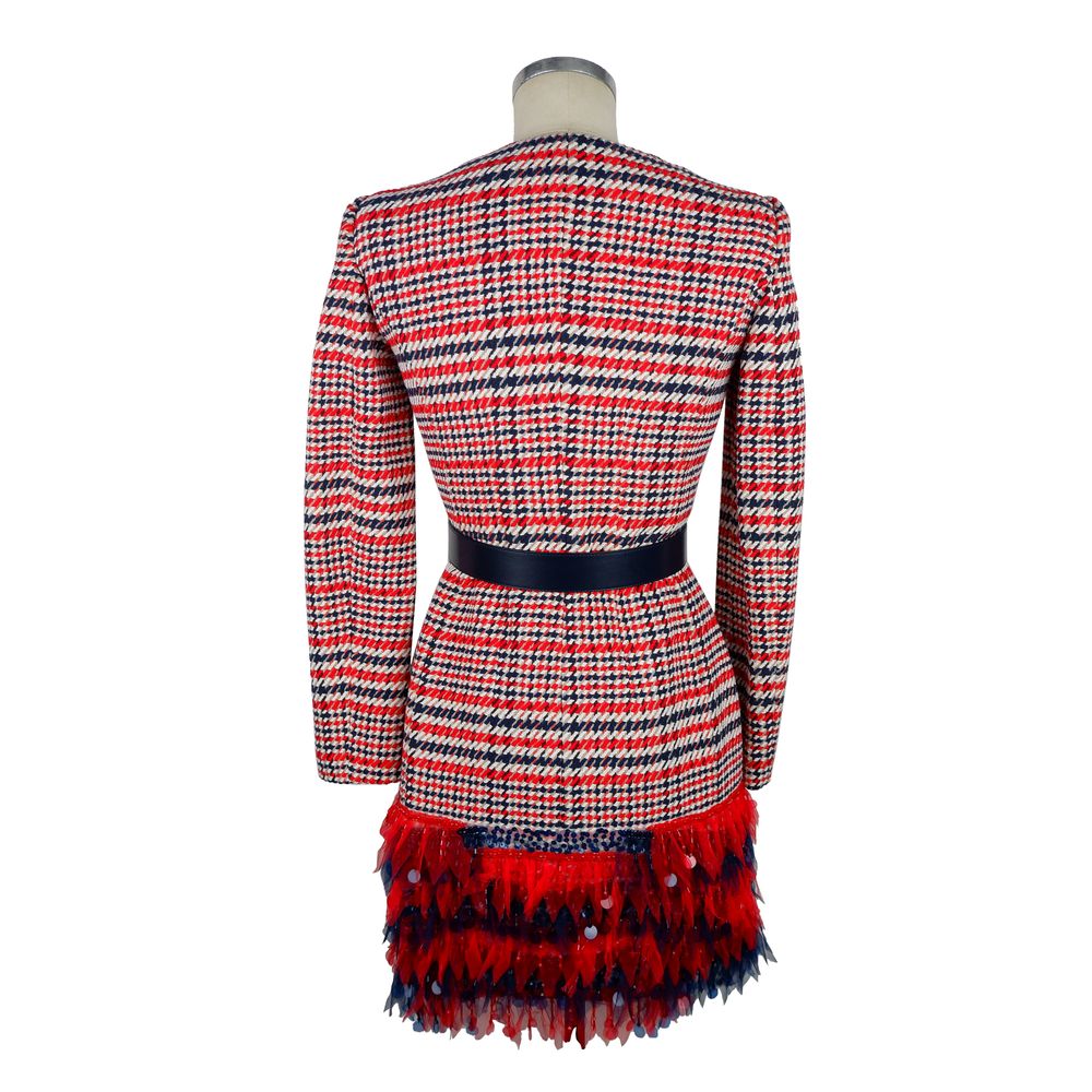 Elisabetta Franchi Rote Baumwolle damen Kleid