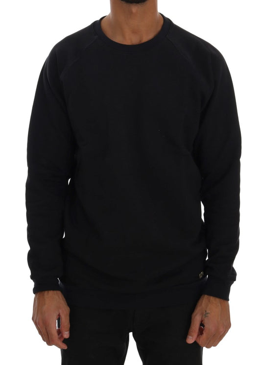 Daniele Alessandrini Blue Crewneck -Baumwollpullover