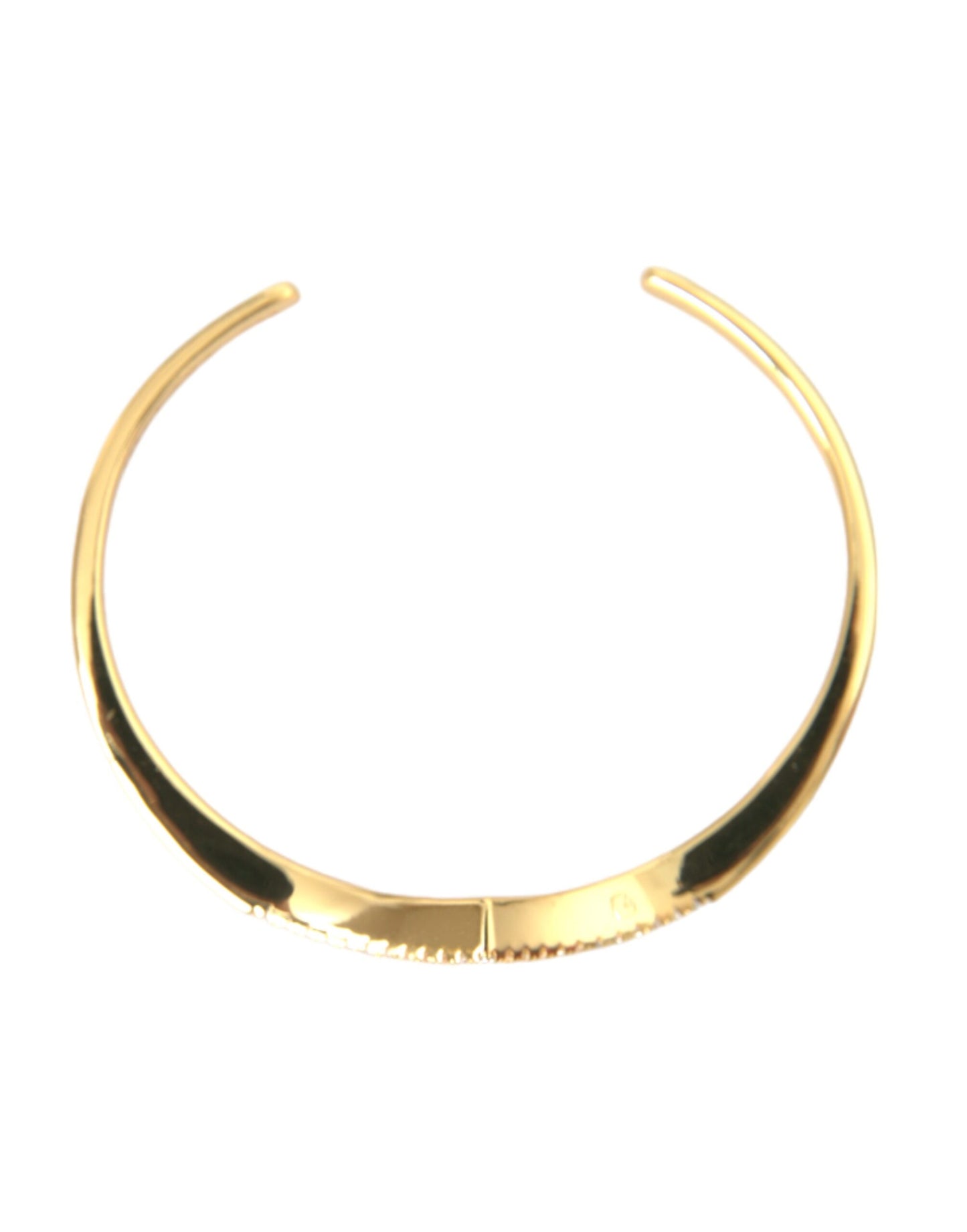 Nialaya Gewölbter Flügelmanschette Skyfall Gold CZ 925 Armband
