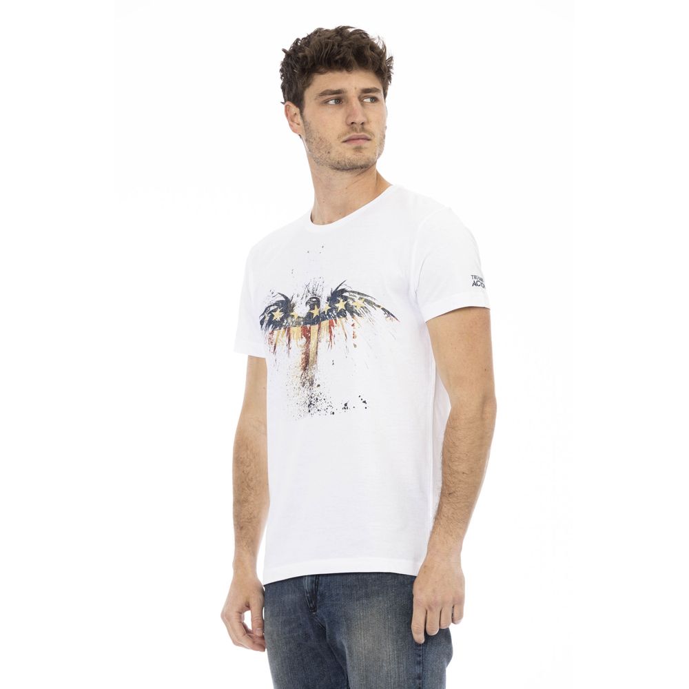 Trussardi Action Weiße Baumwolle herren T-Shirt