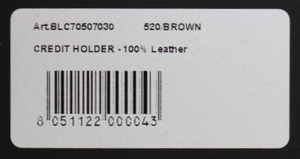 Billionaire Italian Couture Brauner Lederkartenhalter Brieftasche