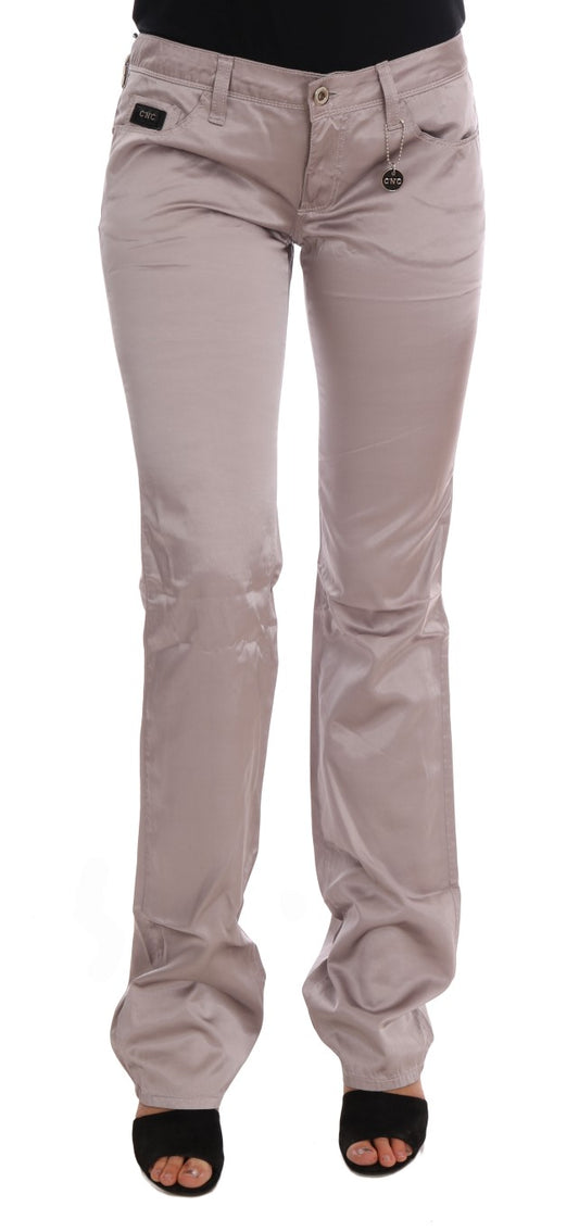 Costume National Beige Baumwolle Slim Fit Jeans