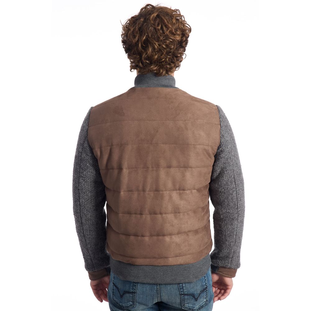 Roberto Pepe Luxury Braune Wolle herren Jacke