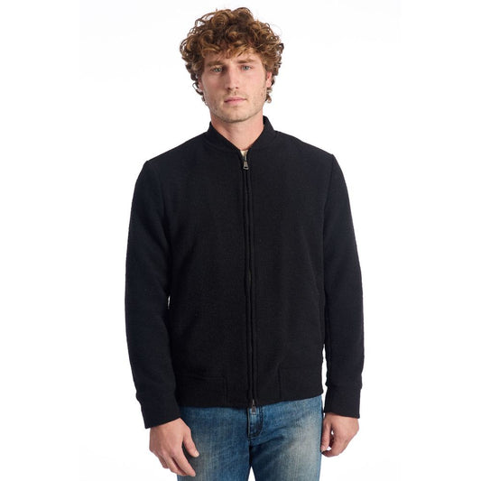 Roberto Pepe Luxury Schwarze Wolle herren Jacke