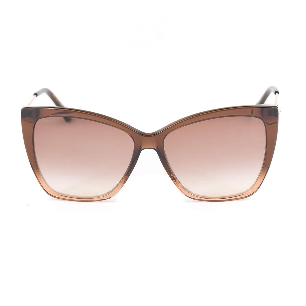 Jimmy Choo Braune Metall -Sonnenbrille
