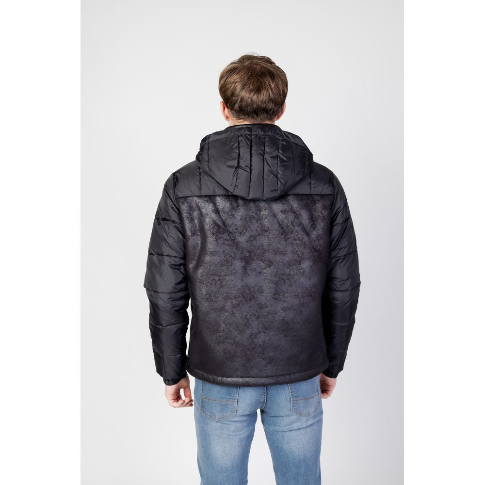 EA7 Emporio Armani Schwarze Polyesterjacken & Mantel