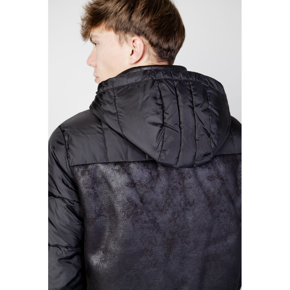 EA7 Emporio Armani Schwarze Polyesterjacken & Mantel
