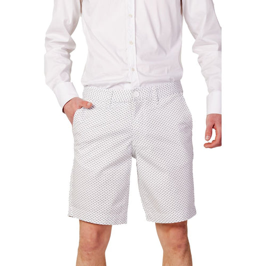 Armani Exchange Weiße Baumwoll -Bermuda