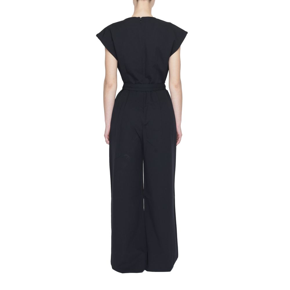 Vila Kleidung schwarzer Polyester -Overall
