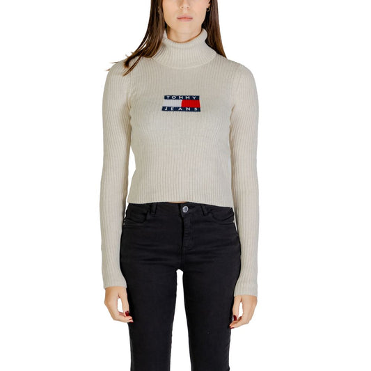 Tommy Hilfiger Jeans Beige recycelter Polyesterpullover