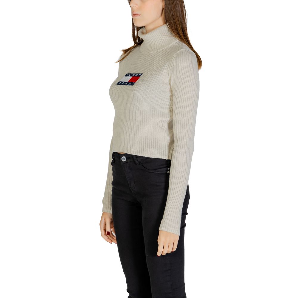 Tommy Hilfiger Jeans Beige recycelter Polyesterpullover