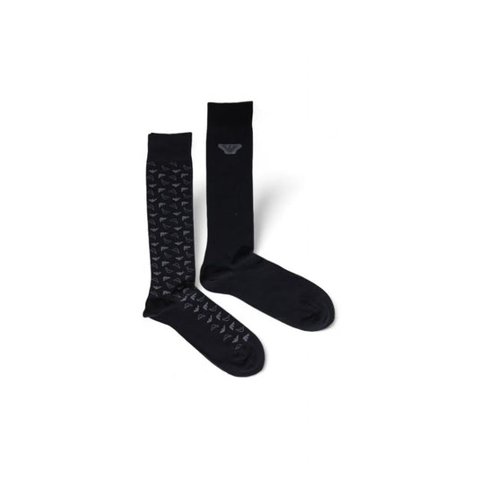 Emporio Armani Underwear Schwarze Baumwollsocke