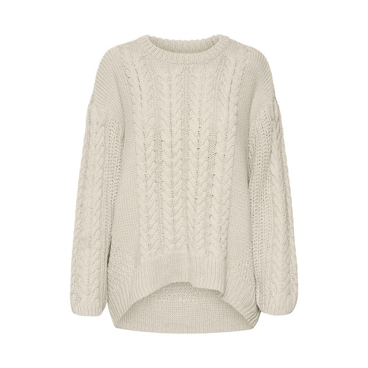 Vero Moda Beige Baumwollpullover