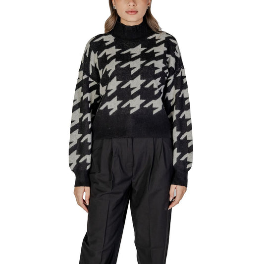 Vero Moda Schwarzer Marabou -Pullover