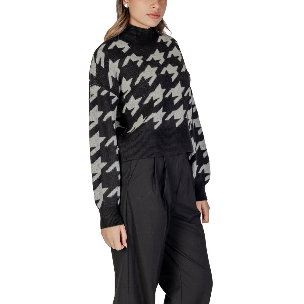 Vero Moda Schwarzer Marabou -Pullover