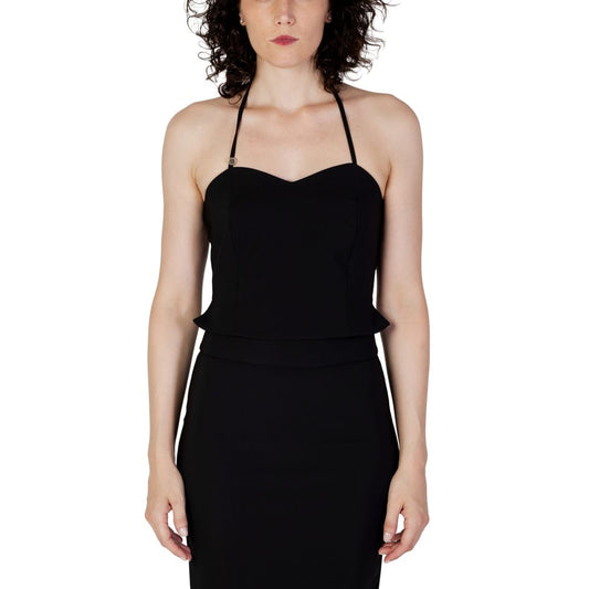 Rinascimento Schwarzes Polyester -Oberteil