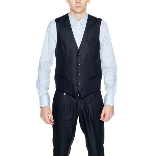 Antony Morato Black Leinen Weste