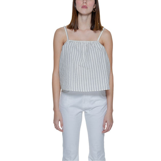 Vero Moda Beige Bio -Baumwoll -Tanktoper