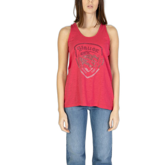 Blauer Rosa Baumwoll -Tanktoper