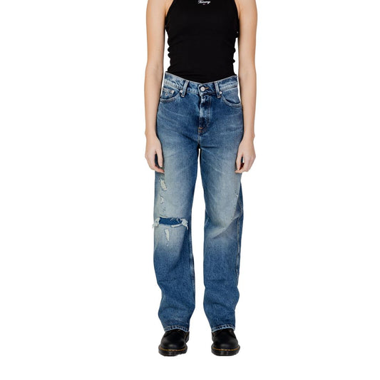 Tommy Hilfiger Jeans Blau recycelte Baumwollmutter Jean