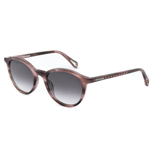 Zadig & Voltaire Braune Acetat -Sonnenbrille