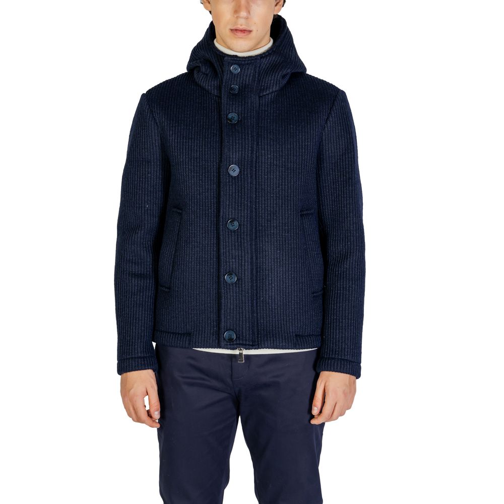 Hydra Clothing Blaue Polyesterjacken & Mantel