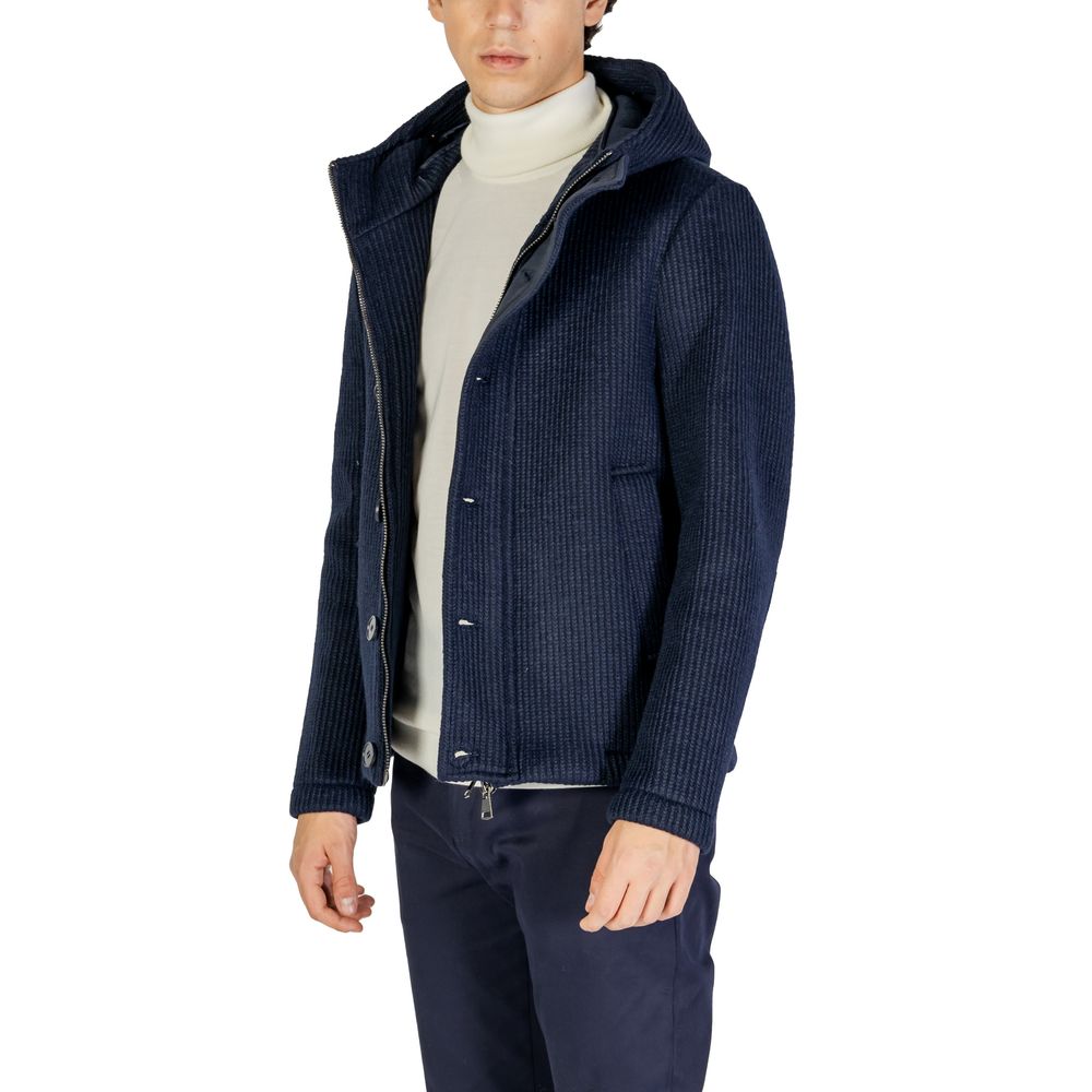 Hydra Clothing Blaue Polyesterjacken & Mantel