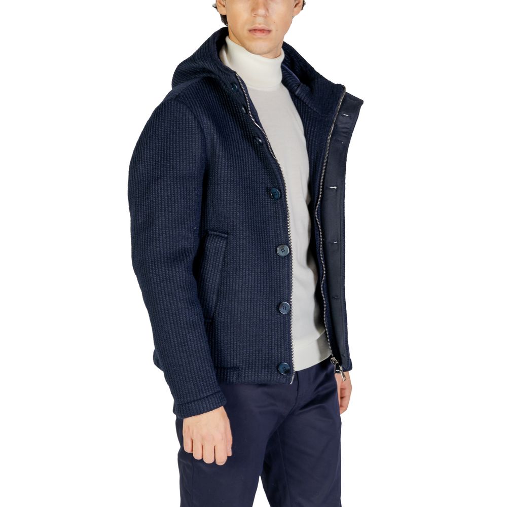 Hydra Clothing Blaue Polyesterjacken & Mantel