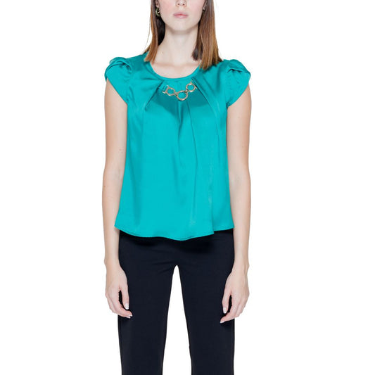 Rinascimento Grüne Polyesterbluse