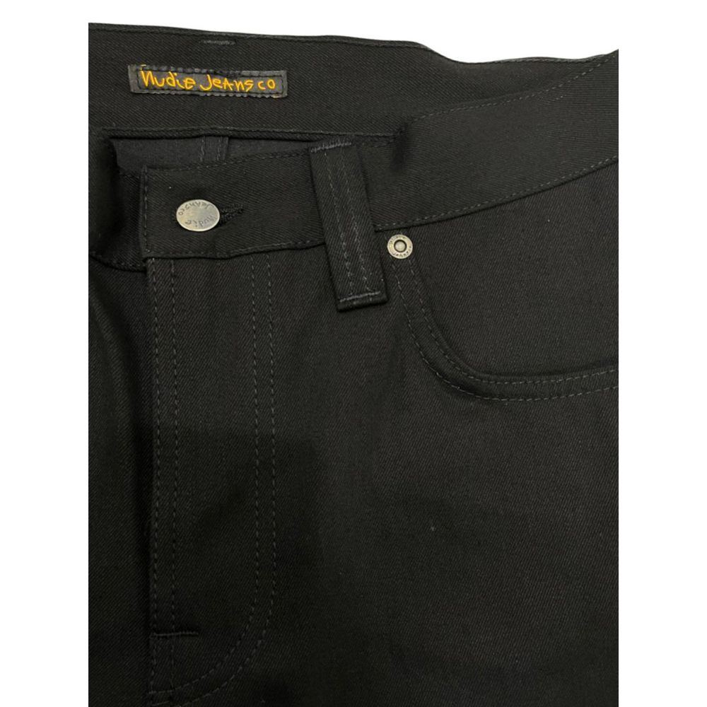Nudie Jeans Schwarze Baumwolle herren Jeans