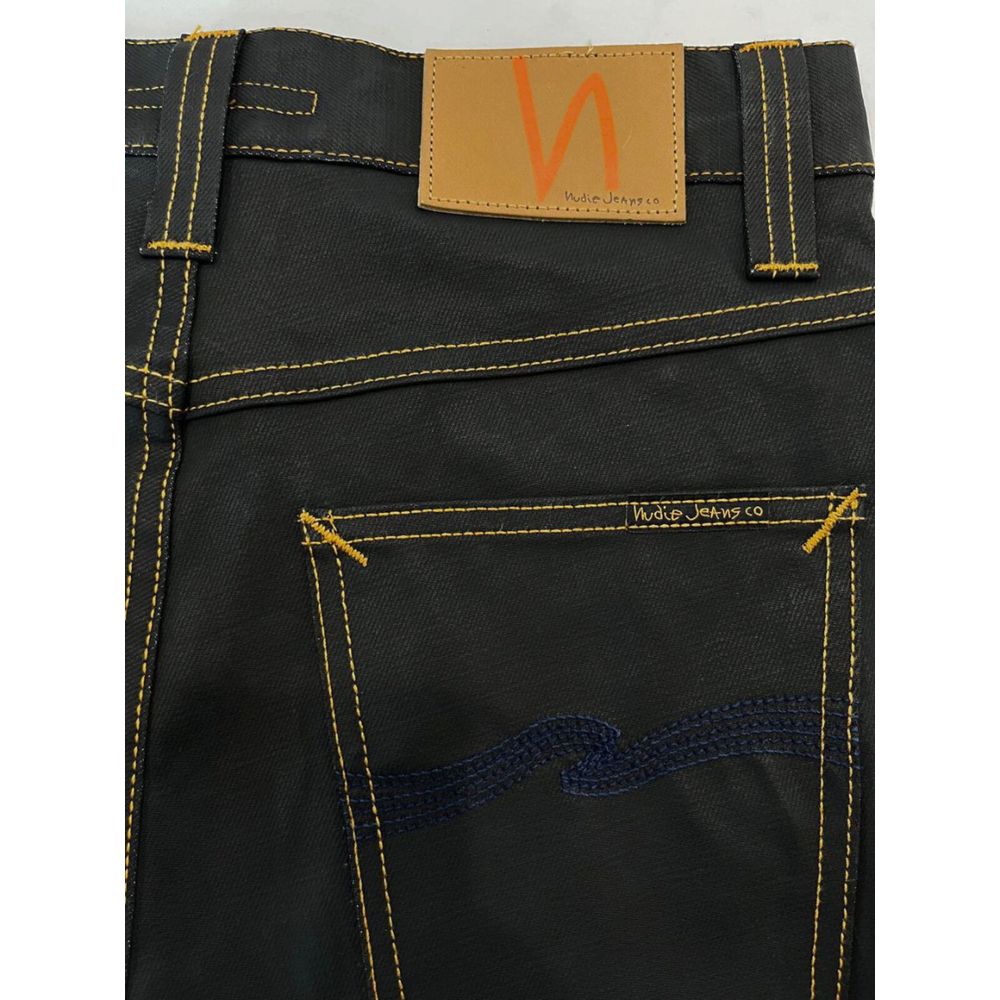 Nudie Jeans Schwarze Baumwolle herren Jean