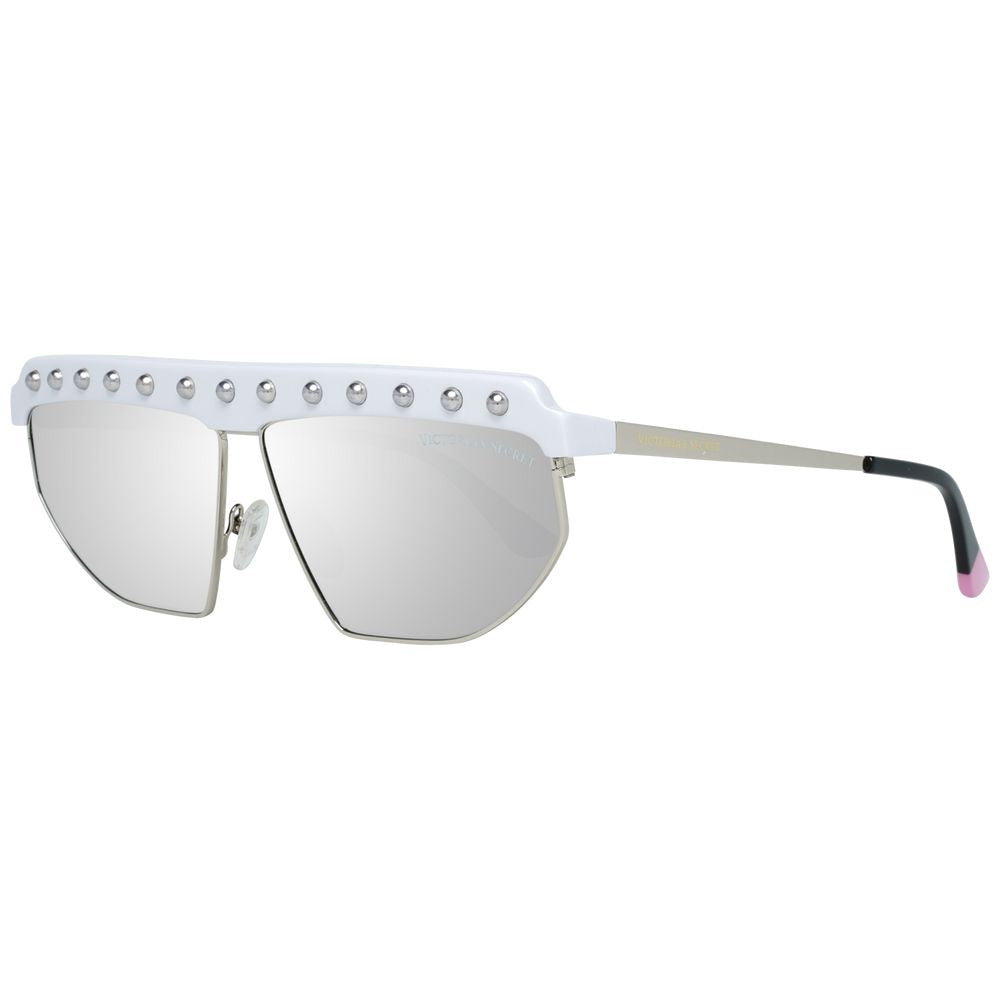 Victoria's Secret Weiße Metall -Sonnenbrille