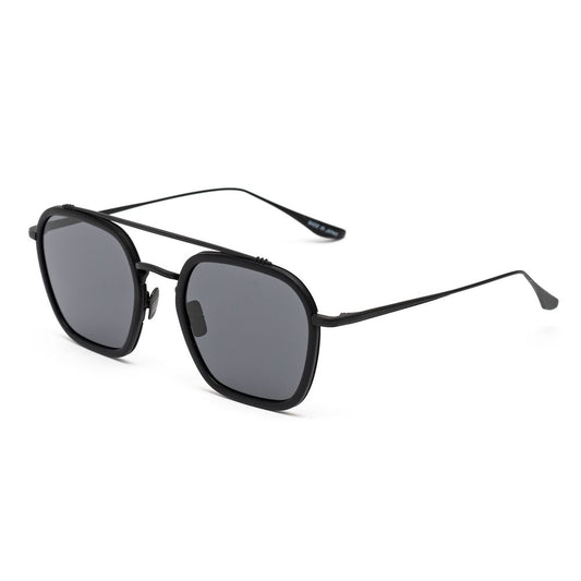 Belstaff Schwarze Edelstahl -Sonnenbrille