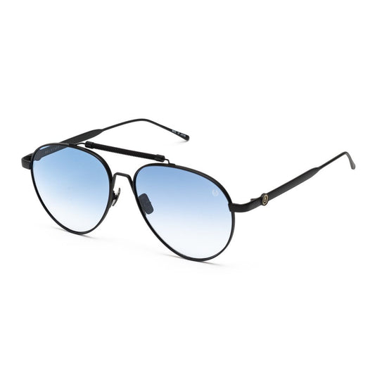 Belstaff Schwarze Edelstahl -Sonnenbrille