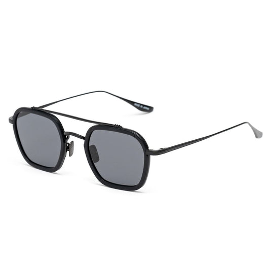 Belstaff Schwarze Edelstahl -Sonnenbrille