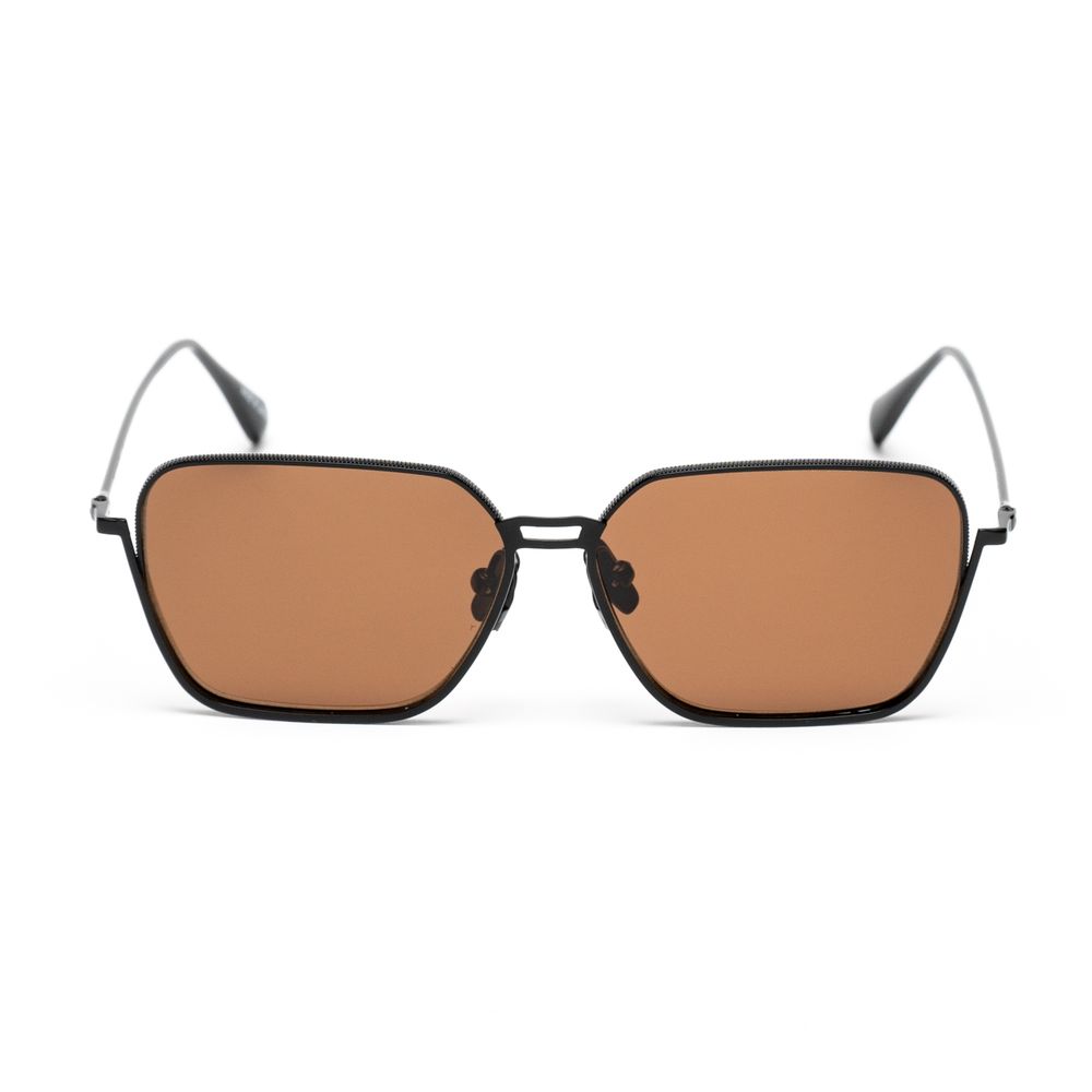 Belstaff Schwarze Edelstahl -Sonnenbrille