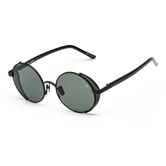 Belstaff Schwarze Edelstahl -Sonnenbrille