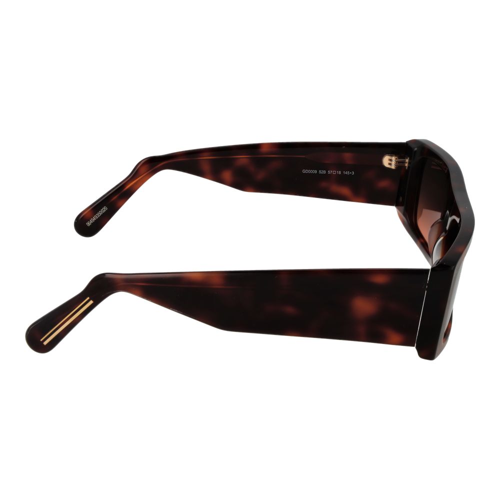 GCDS Brown Unisex Sonnenbrille