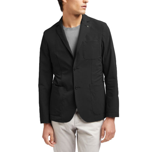 AT.P.CO Schwarzes Polyamid Blazer