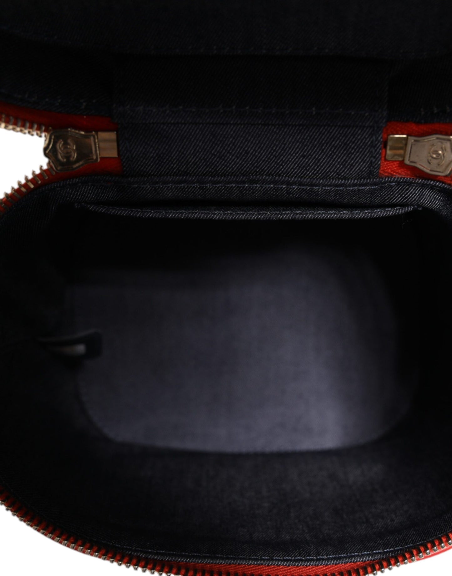 Chanel Orangefarbene Kokosmarke Eitelkeitskette Schulter Handtasche