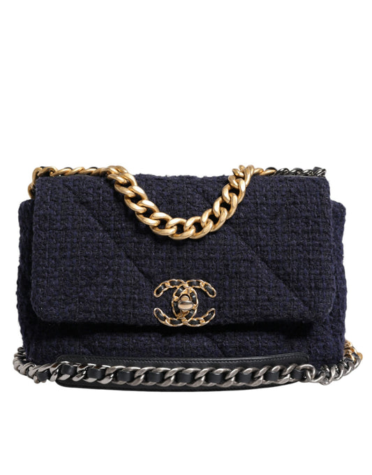 Chanel Dunkelblau mittelgroß
