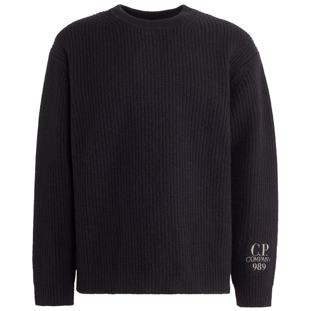 C.P. Company Schwarze Wolle herren Pullover