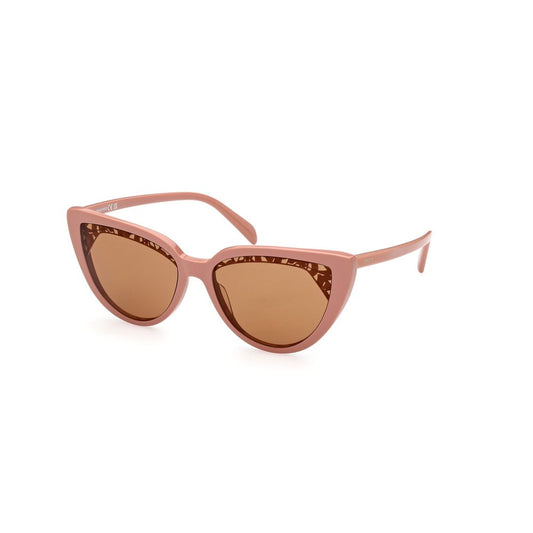 Emilio Pucci Braune Acetat -Sonnenbrille